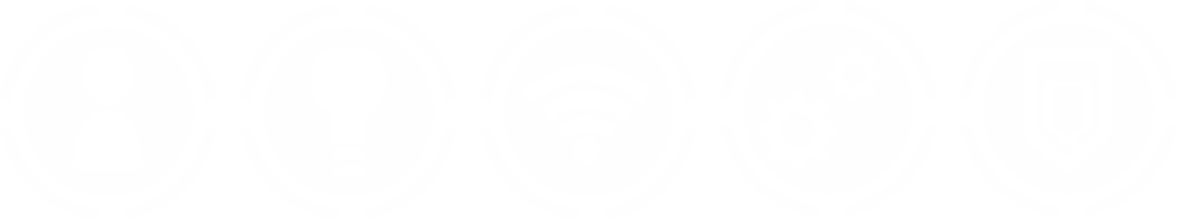 Abstract Circular Connectors Transparent Graphic