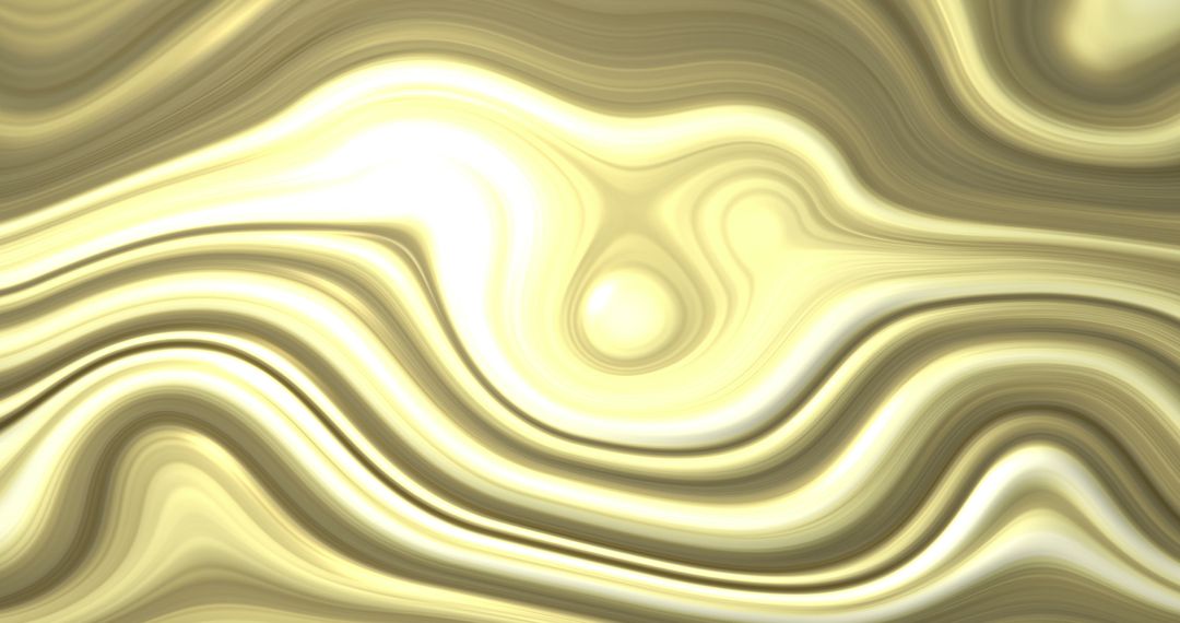 Wavy Yellow and Gray Abstract Liquid Pattern