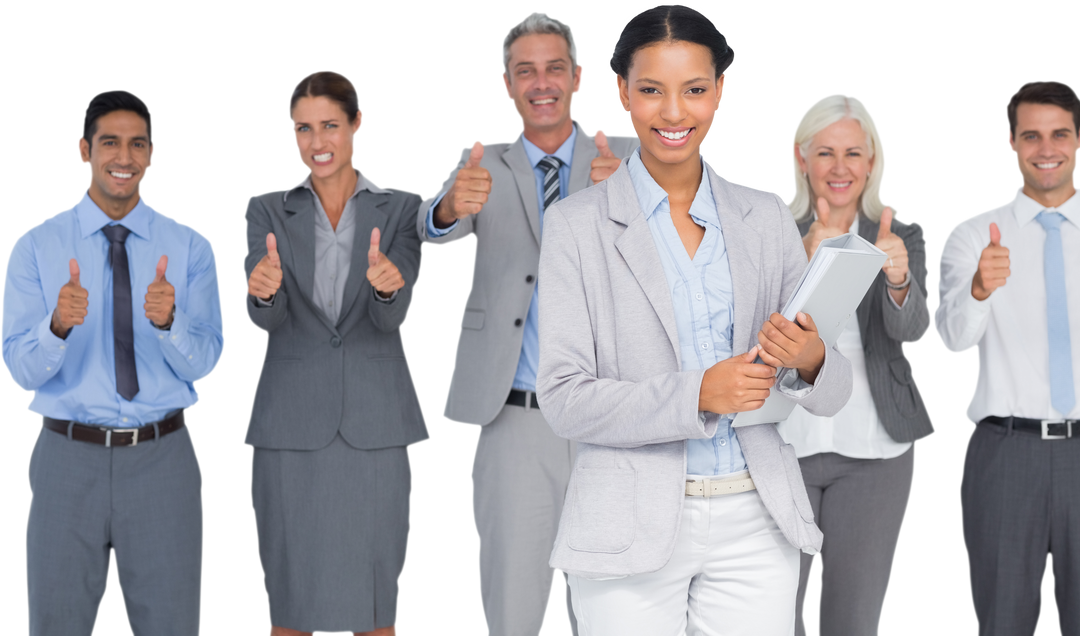 Transparent Group of Business Professionals Giving Thumbs Up - Download Free Stock Images Pikwizard.com