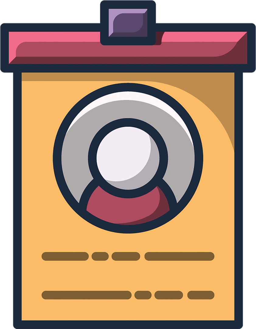 Digital Retro Camera Icon with Transparent Background