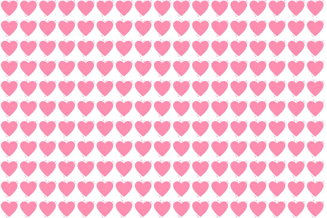 Abundant Pink Hearts on Transparent Background for Love Themes