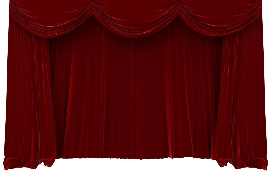 Red Theater Curtain on Transparent Background - Download Free Stock Images Pikwizard.com