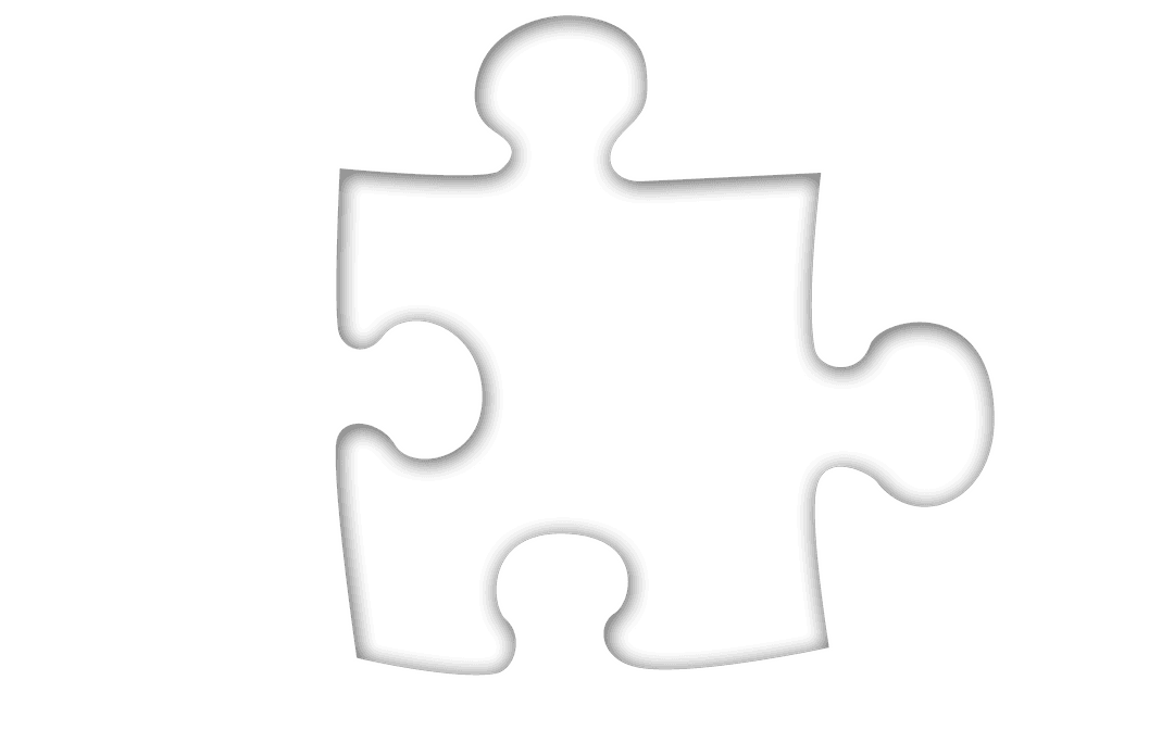 Black Puzzle Piece Transparent Background Illustration