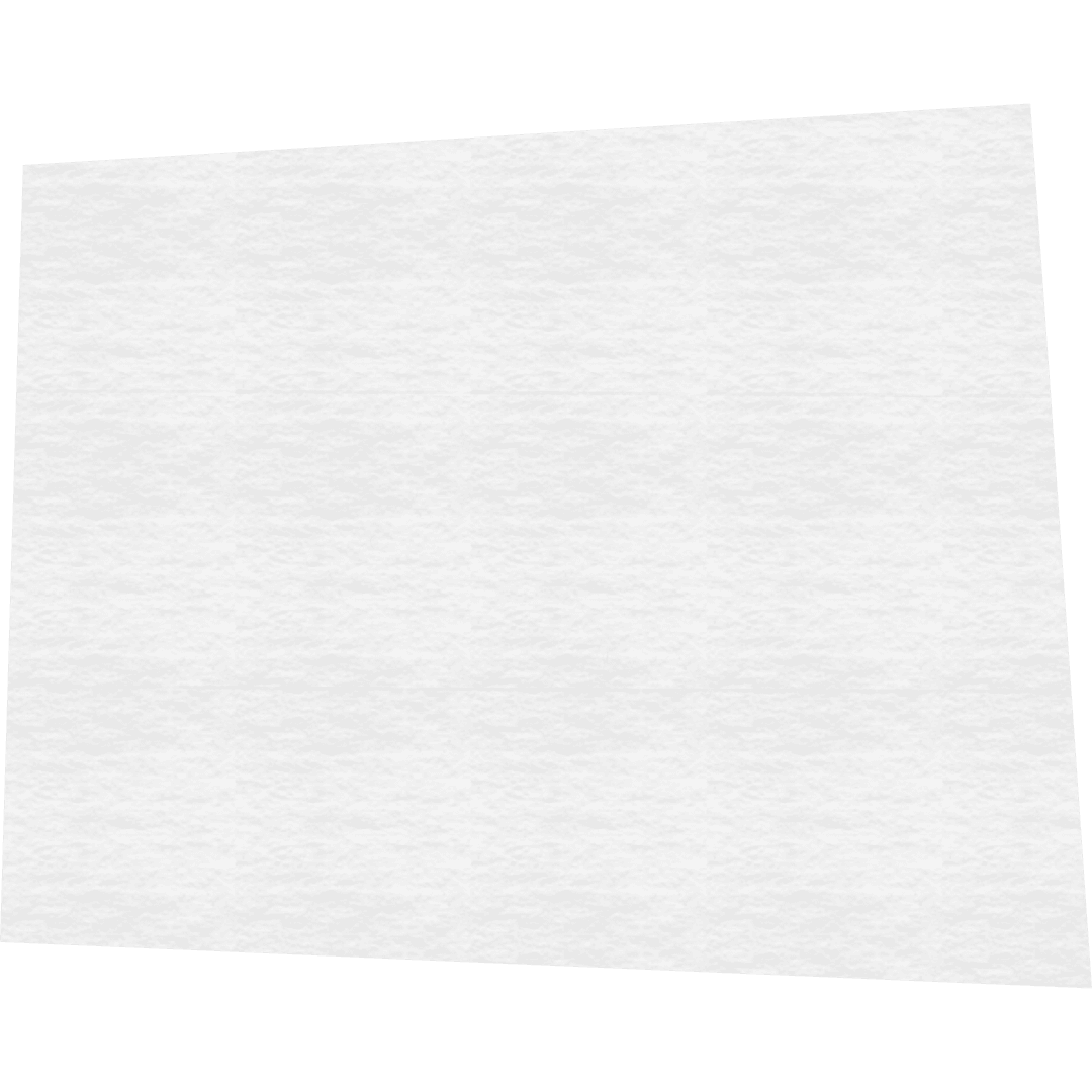Blank White Card Illustration on Transparent Background