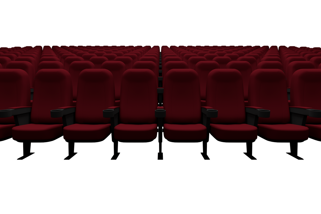 Red Theater Seats on Transparent Background - Comfortable Seating Illustration - Download Free Stock Images Pikwizard.com