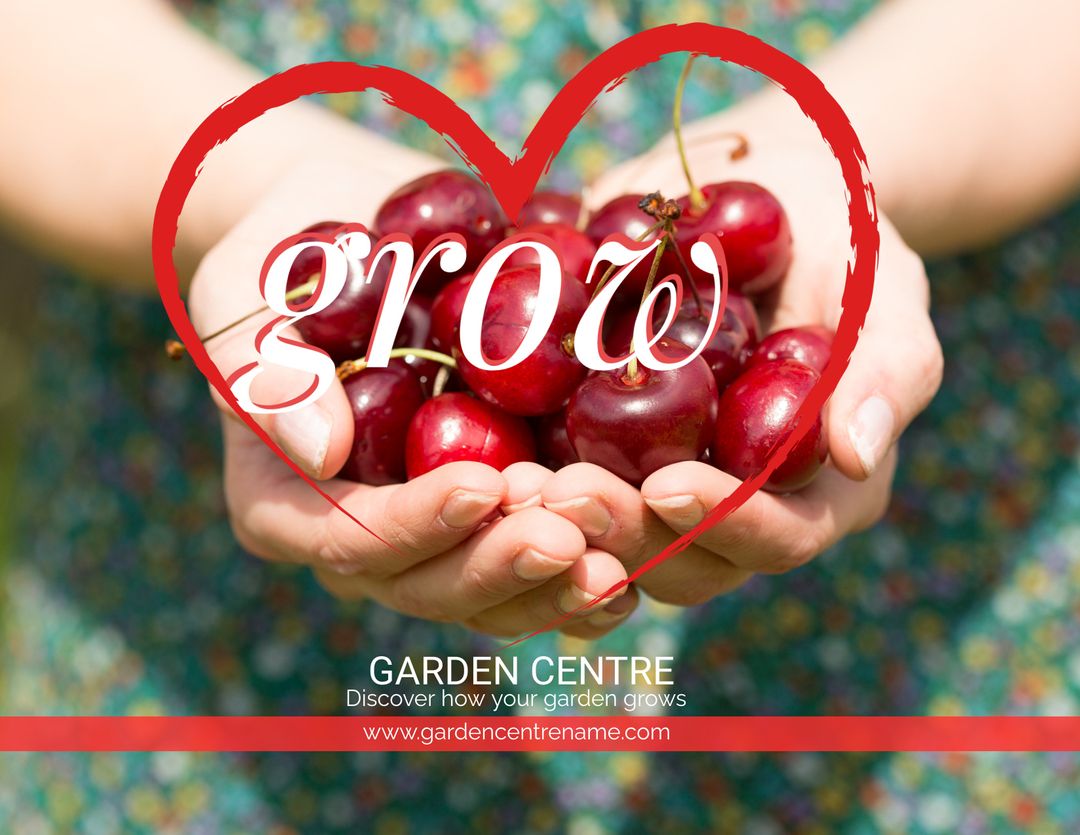 Hands Holding Fresh Cherries Symbolizing Growth and Care