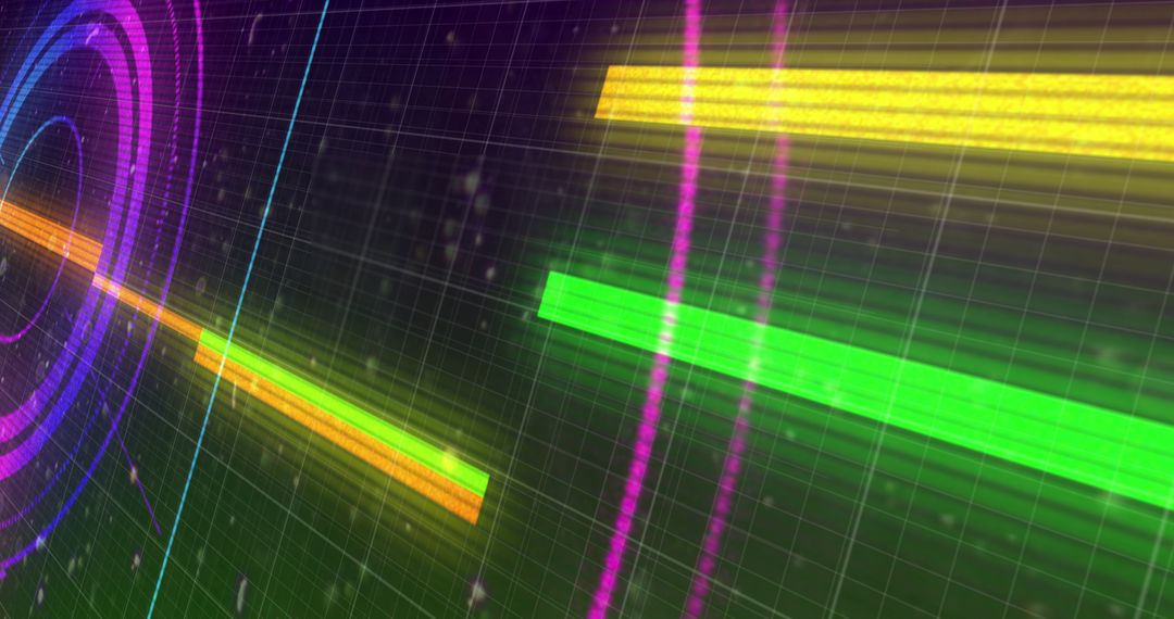 Futuristic Glowing Scope with Digital Markers