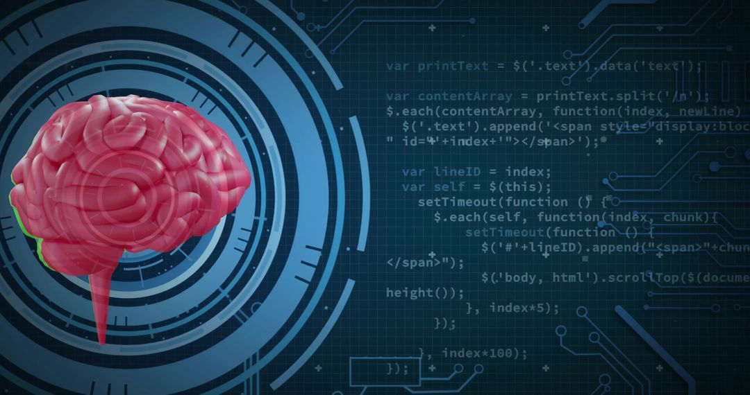 Futuristic Brain Technology with Digital Data Analysis