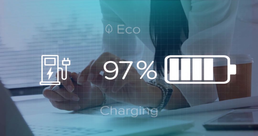 Architect Collaborating with Futuristic Charging Interface