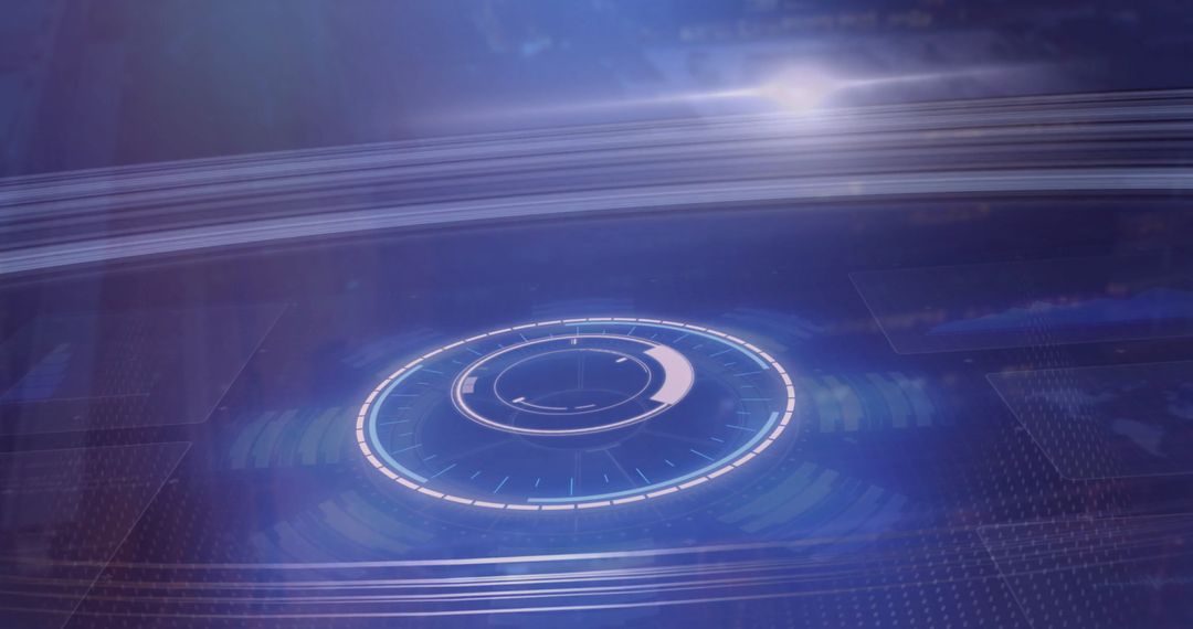futuristic circular interface with digital graph overlays - Free Images, Stock Photos and Pictures on Pikwizard.com