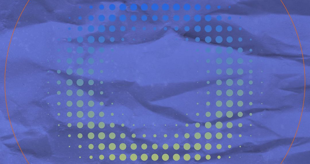 Dynamic Circles and Dots on Blue Textured Background