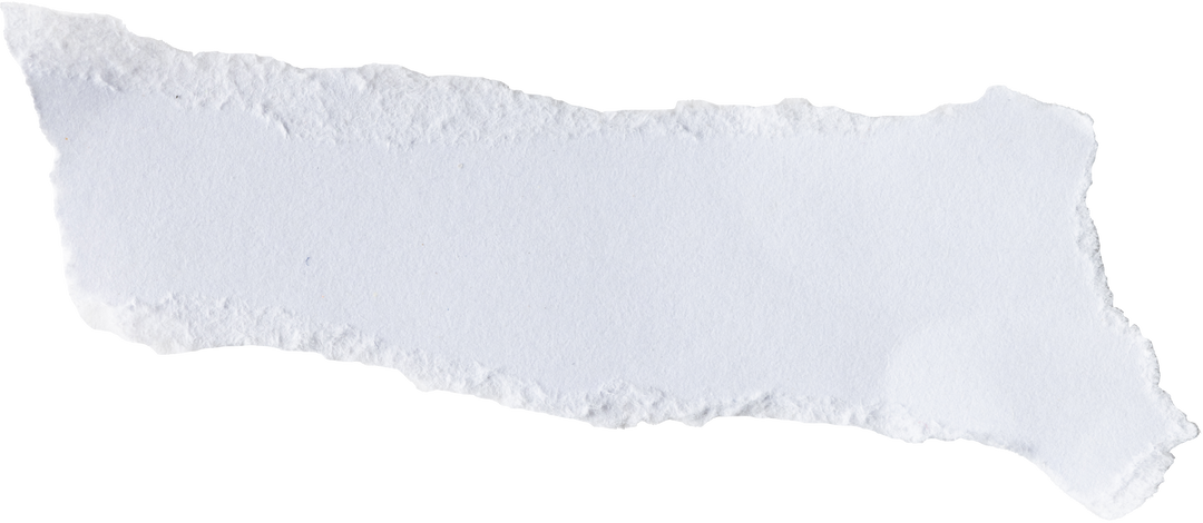 White Torn Paper Strip with Texture Isolated on Transparent Background - Download Free Stock Images Pikwizard.com