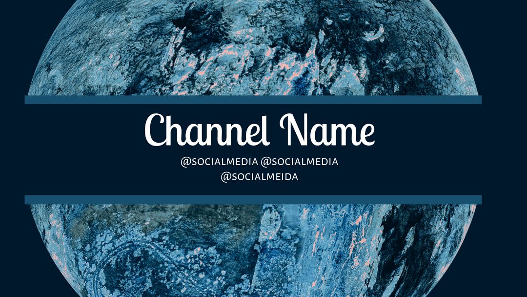 Global Connectivity Earth Channel Banner Design