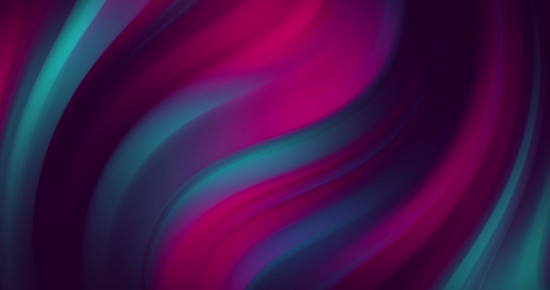 Vibrant Abstract Waves Design in Purple and Green Tones