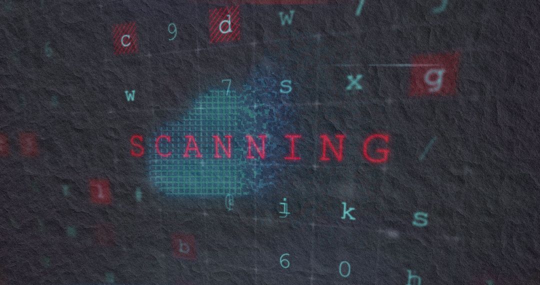 Digital Cybersecurity Alert Interface with Malware Warning