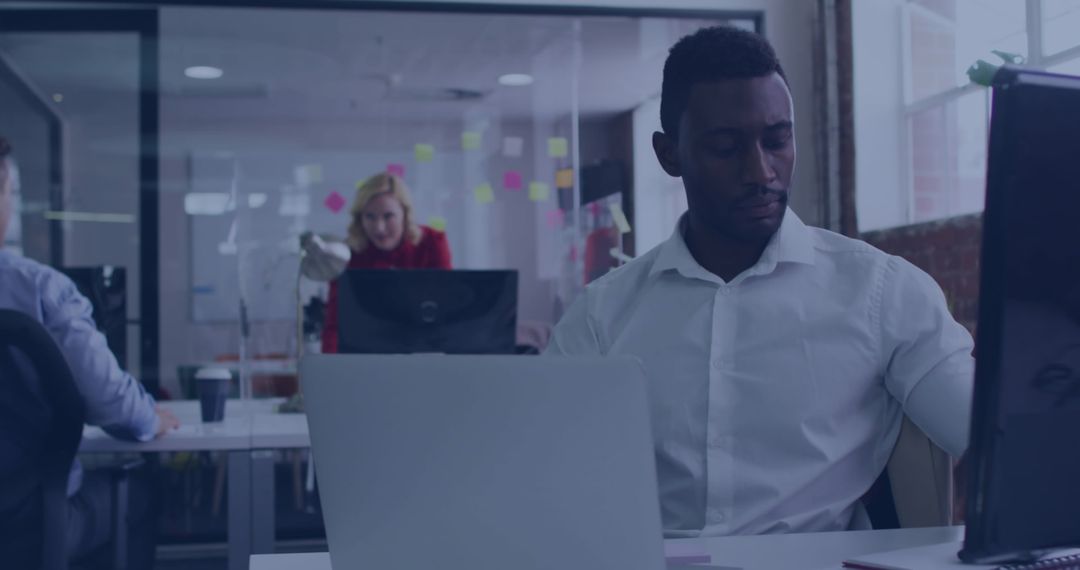 Businessman Engaging with Digital 6G Technology Interface