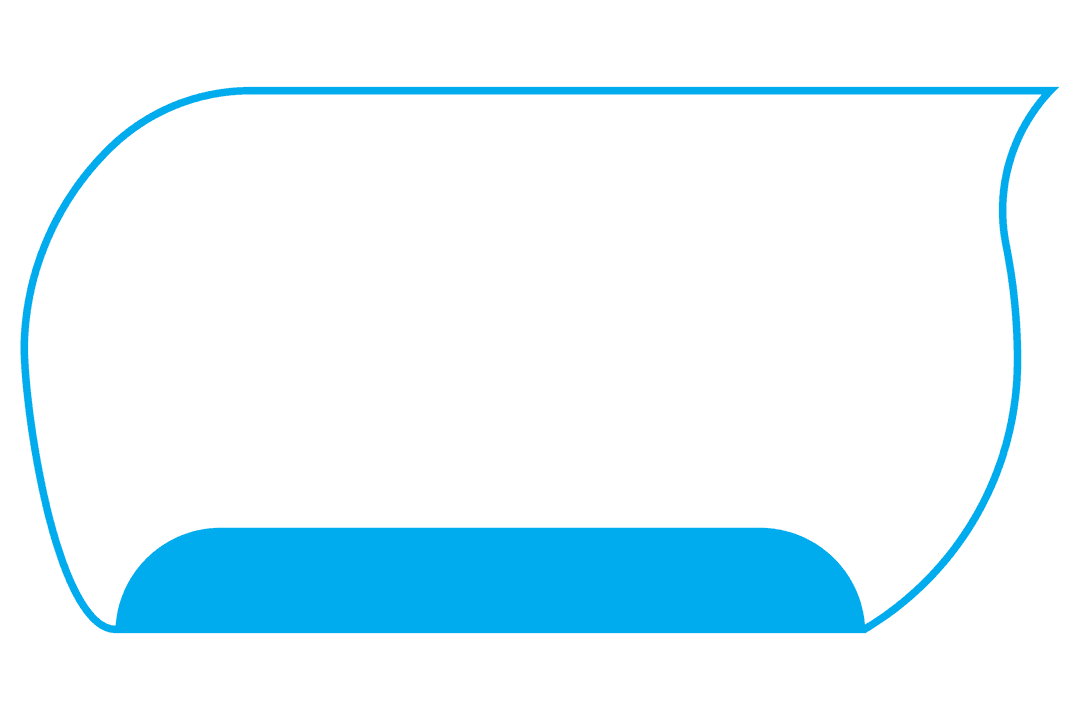 Abstract Blue Shape on Transparent Background for Graphics