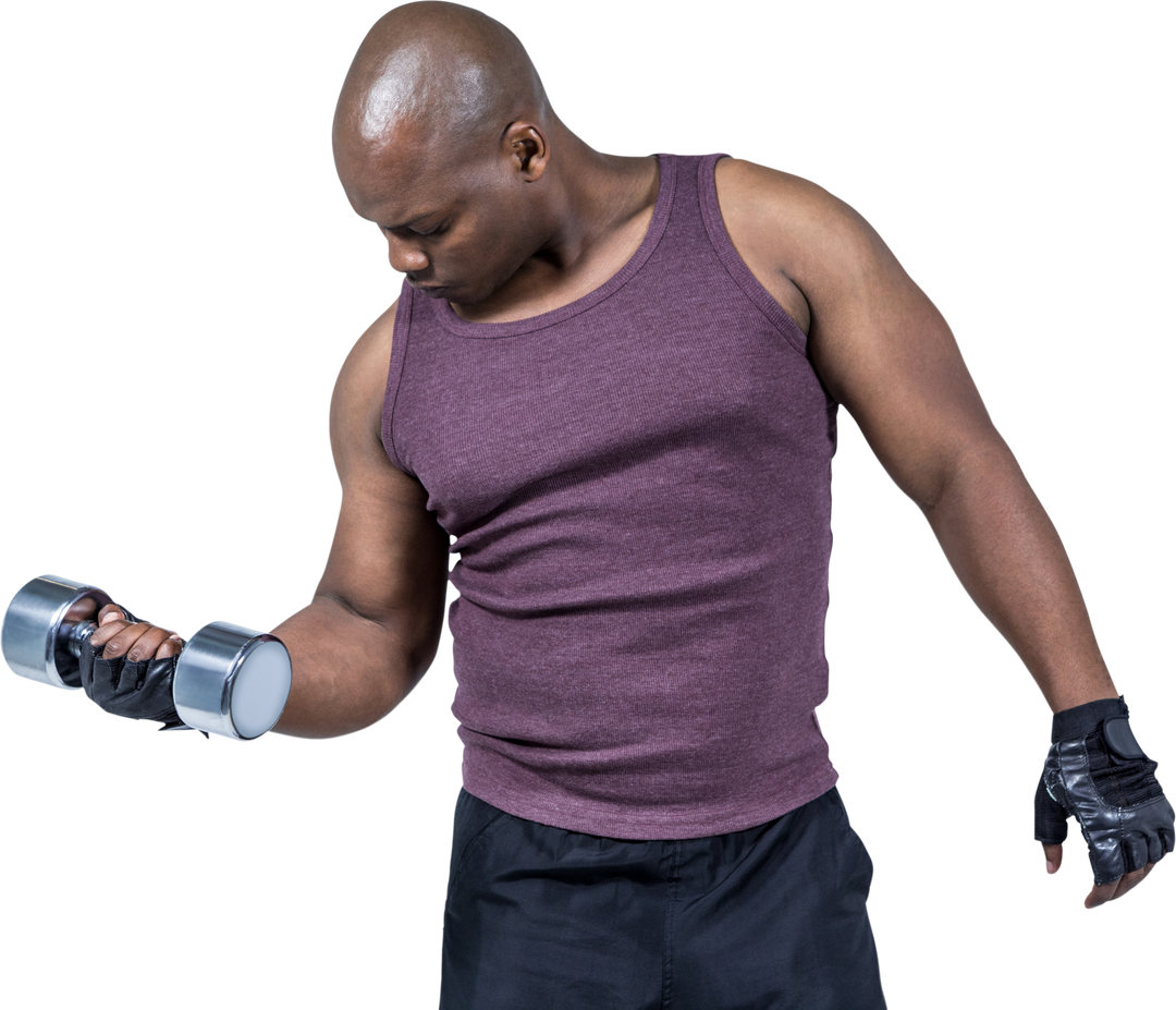 Transparent Fitness Trainer Lifting Dumbbell in Gymwear - Download Free Stock Images Pikwizard.com