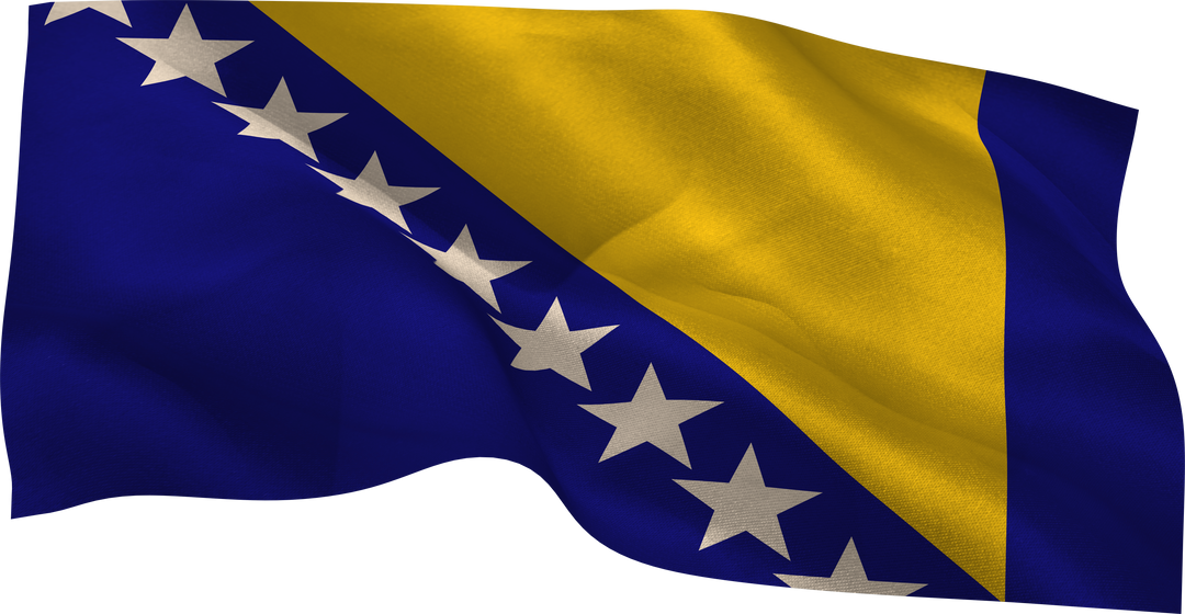 Bosnia and Herzegovina Transparent Flag Waving Gracefully - Download Free Stock Images Pikwizard.com