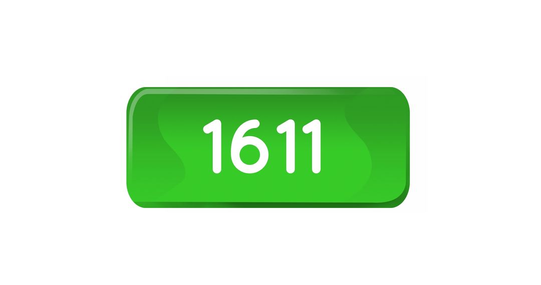 Numerical Display in Green Box on White Background