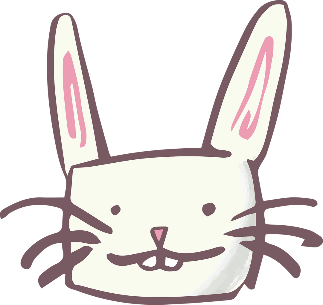 Smiling Bunny Illustration Vector on Transparent Background - Download Free Stock Images Pikwizard.com