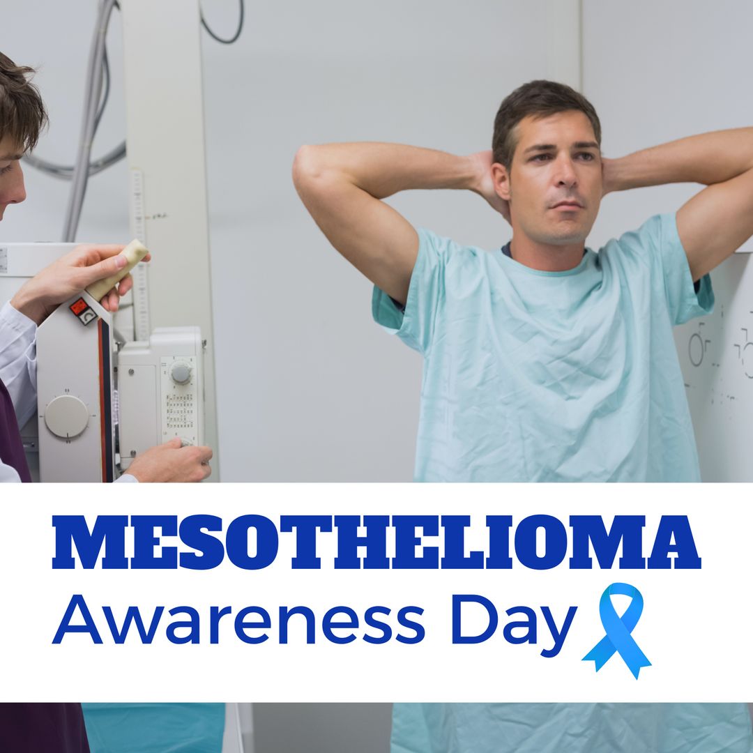 Mesothelioma Awareness X-Ray Exam in Medical Setting