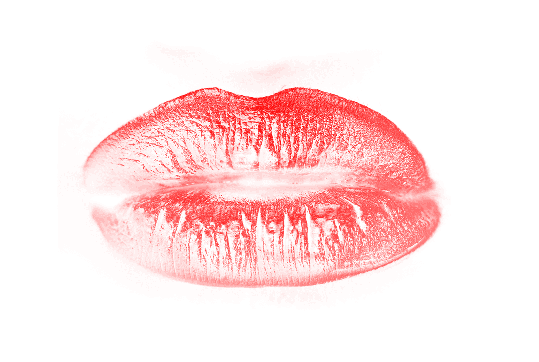 Transparent High Definition Red Lip Texture Background