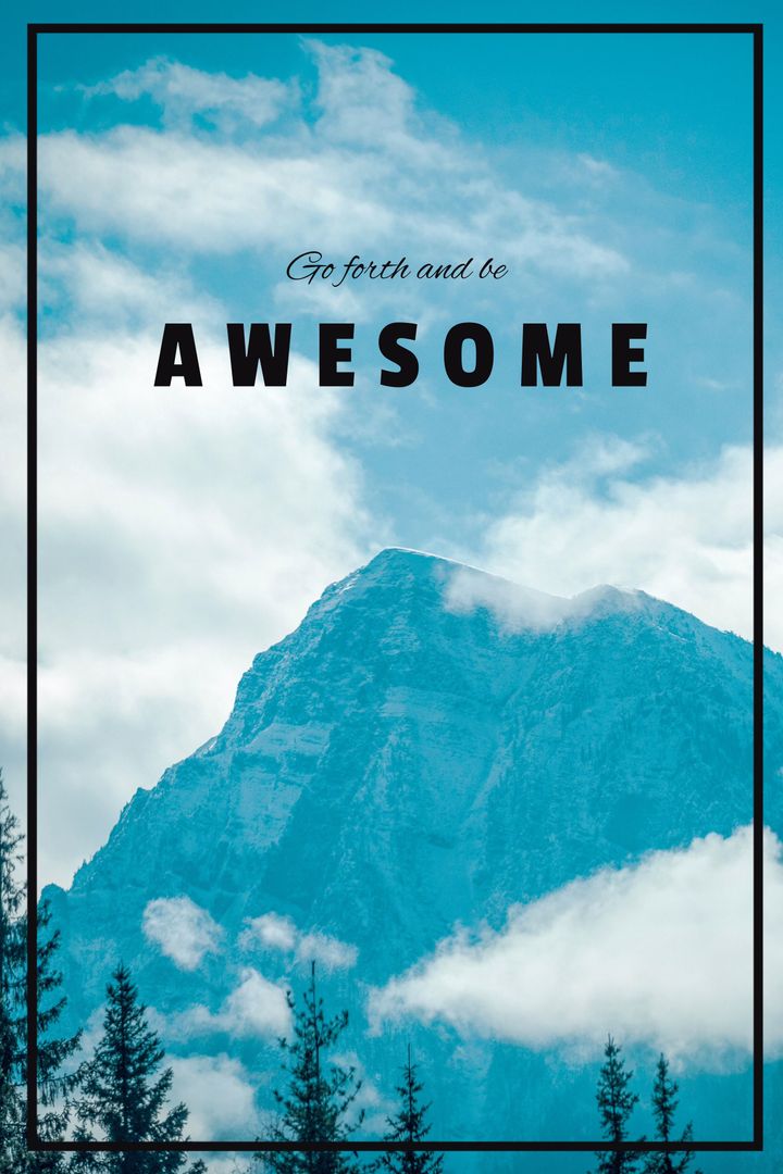 Majestic Mountain Landscape with Inspirational Quote for Motivation - Download Free Stock Images Pikwizard.com