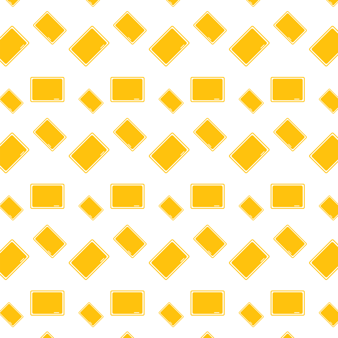 Bright Yellow Geometric Pattern Transparent Background