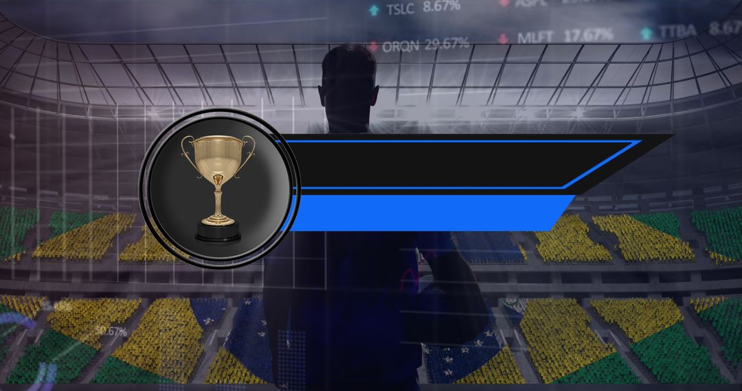 Rugby Player Finance Tech Analytics Stadium Background