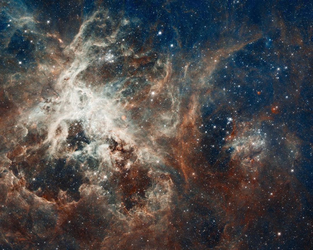 Hubble's Panoramic View of a Turbulent Star-Making Region - Free Images, Stock Photos and Pictures on Pikwizard.com