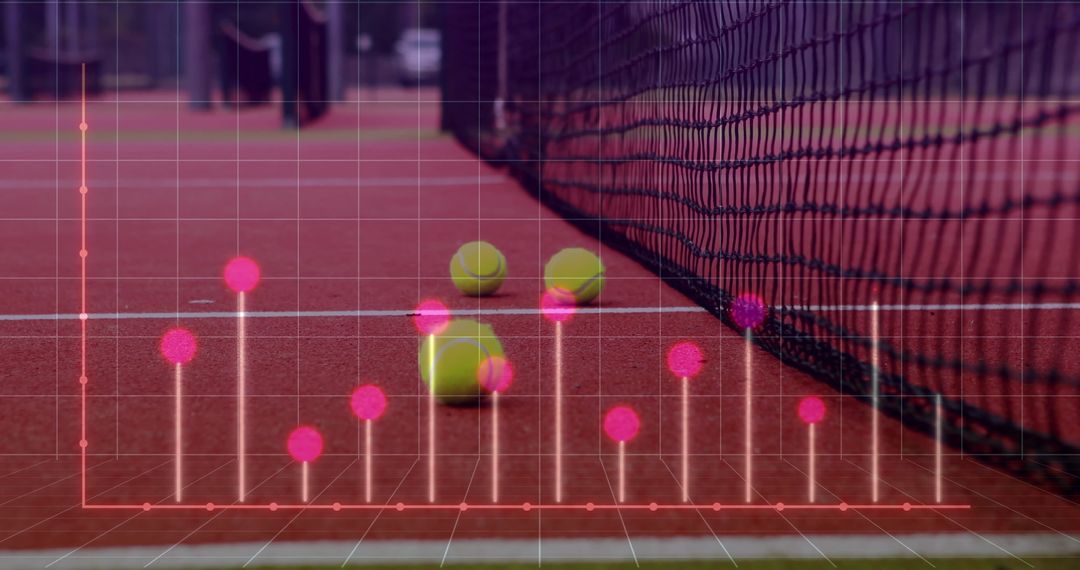 Tennis Ball Placement Analytics on Clay Court with Digital Overlay
