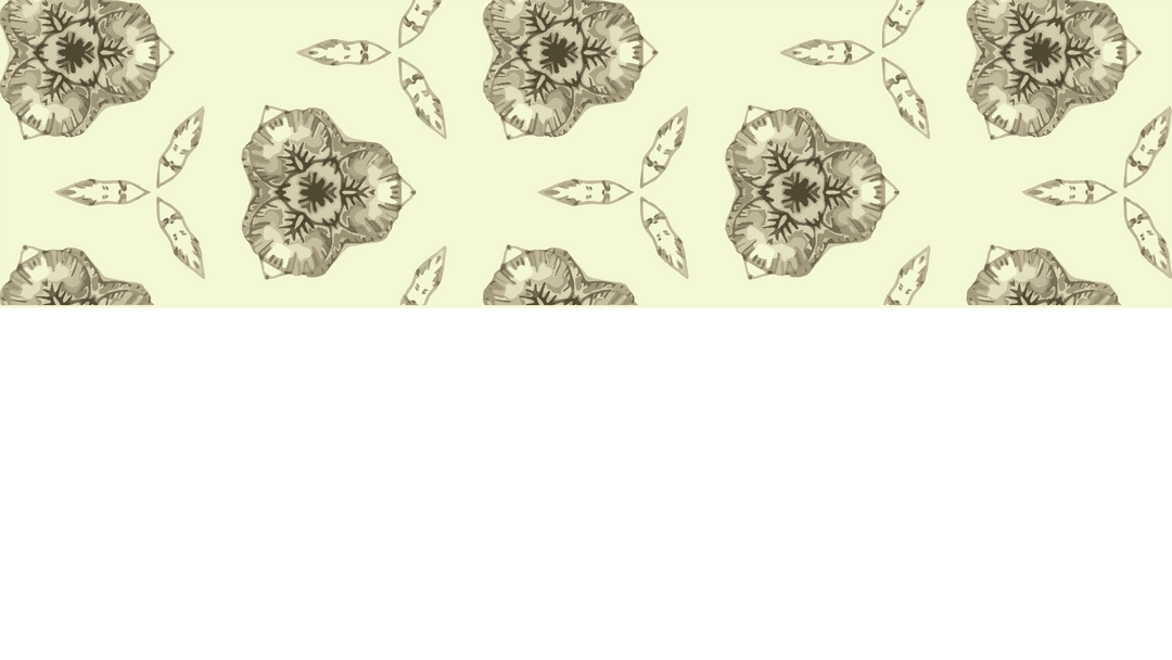 Geometric Floral Pattern on White and Transparent Background