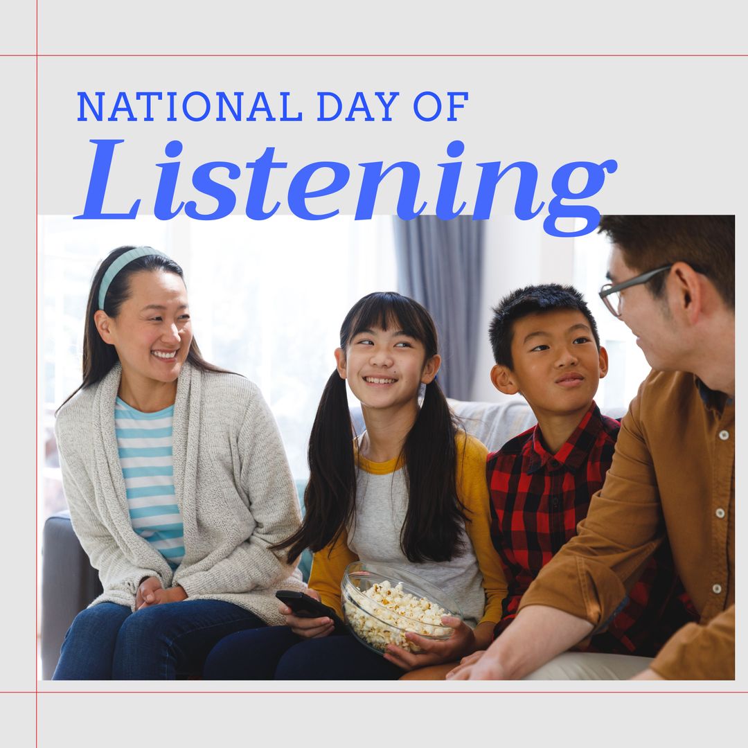 Happy Family Bonding on National Day of Listening