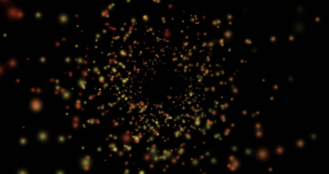 Abstract Futuristic Digital Particle Movement