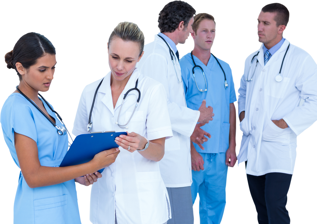 Transparent Background: Medical Team Collaboration Scene - Download Free Stock Images Pikwizard.com