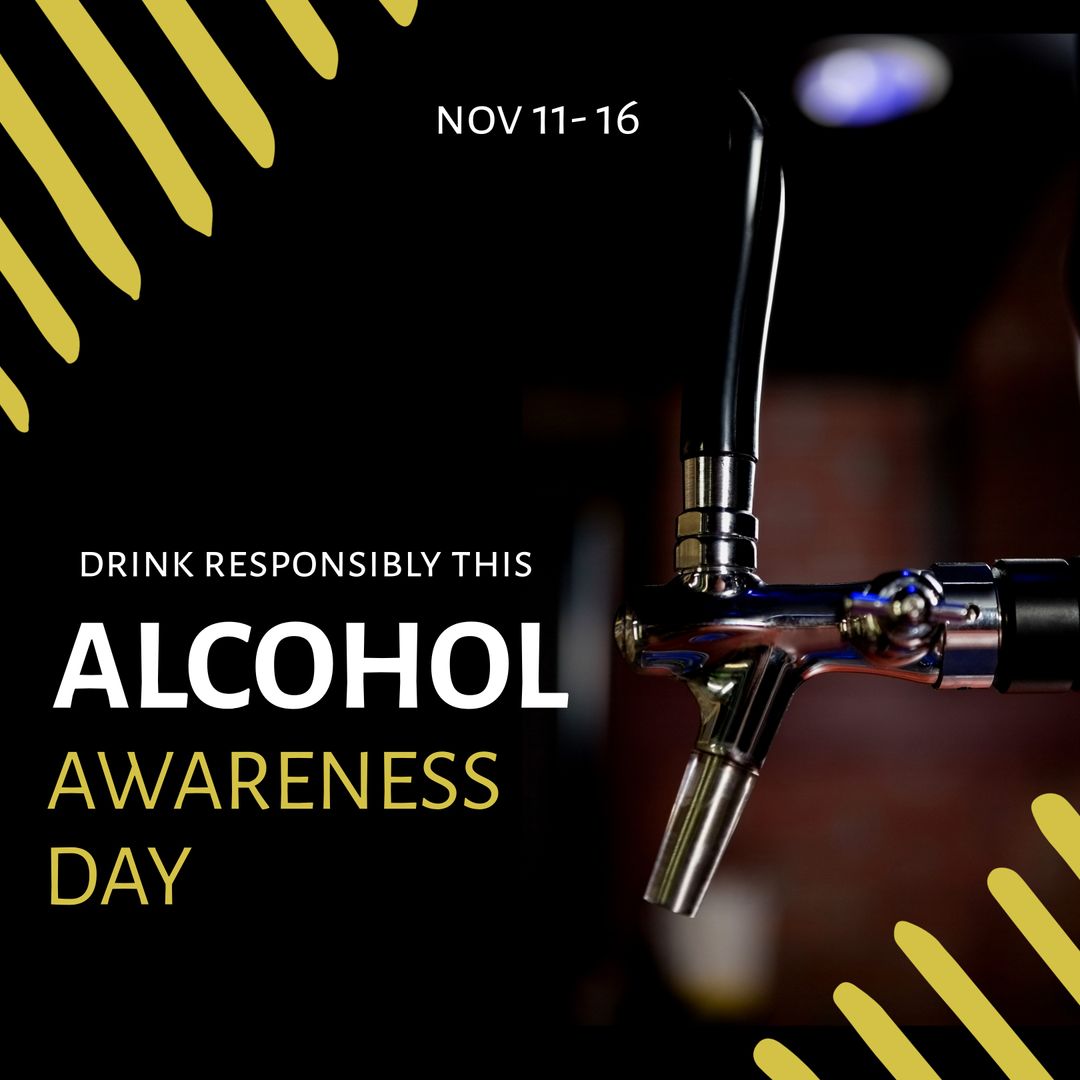 Alcohol Awareness Day Promotion with Beer Spigot Focus