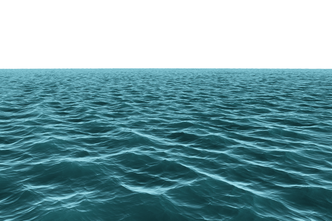 Blue Sea Digital Background with Transparent Waterscape Design