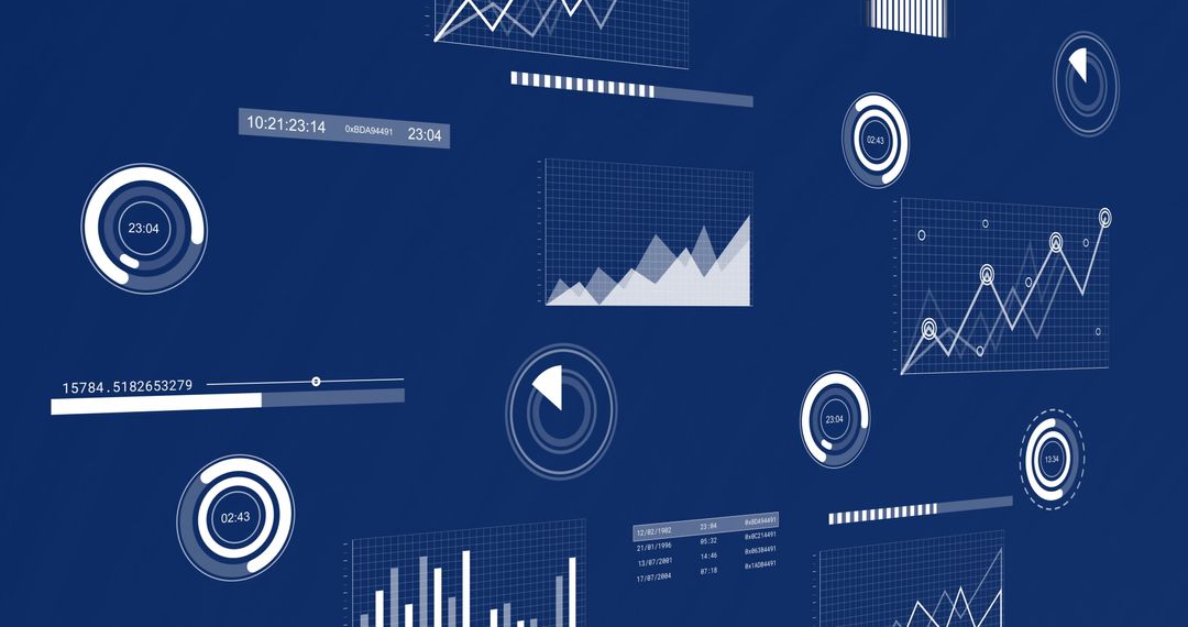digital data visualization with virtual dashboard indicators - Free Images, Stock Photos and Pictures on Pikwizard.com