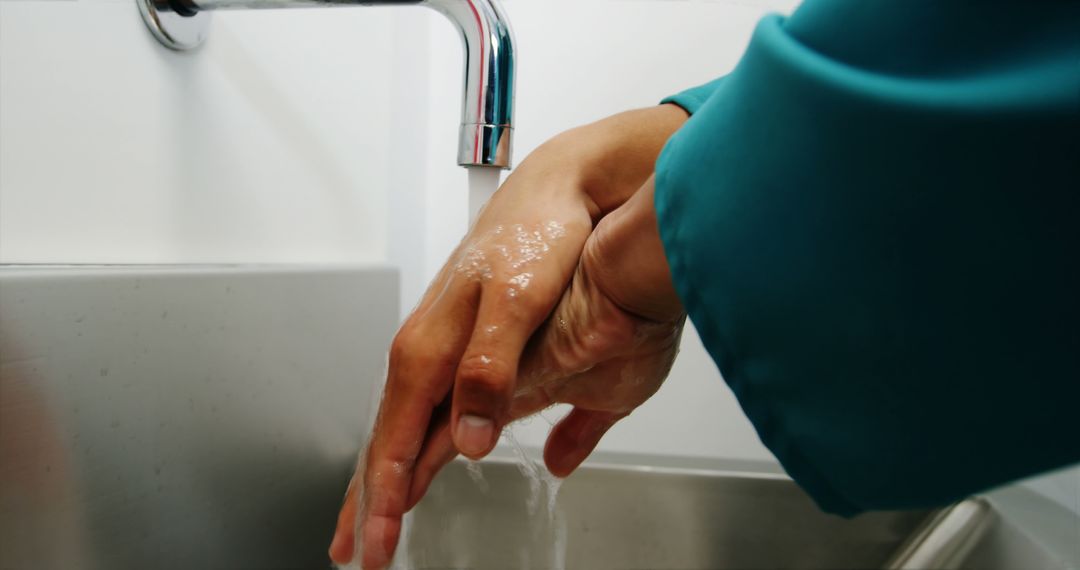 Close-up of Person Washing Hands Under Running Water - Free Images, Stock Photos and Pictures on Pikwizard.com