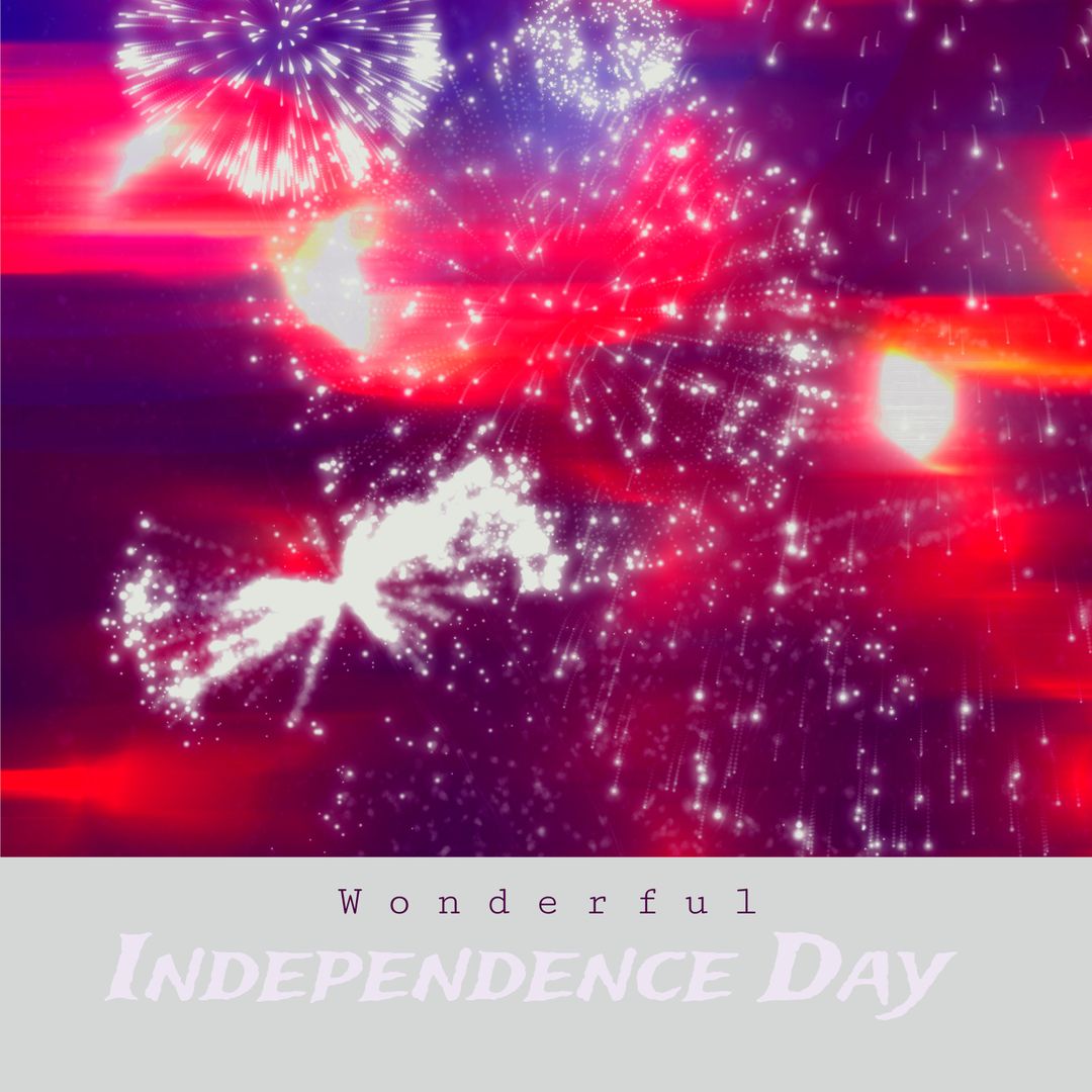 Festive Fireworks Display Celebrating Independence Day