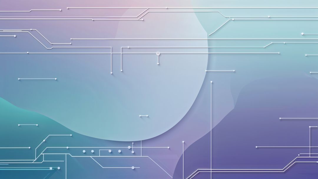 Futuristic Circuit Lines and Gradient Background Design