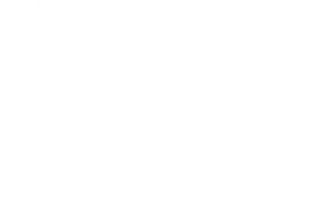 Transparent Interconnecting Dots on White Background