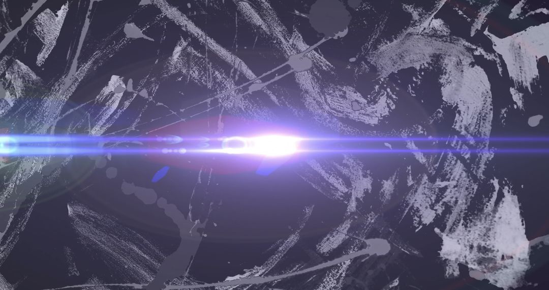 Dynamic Cosmic Brush Strokes with Luminous Lens Flare