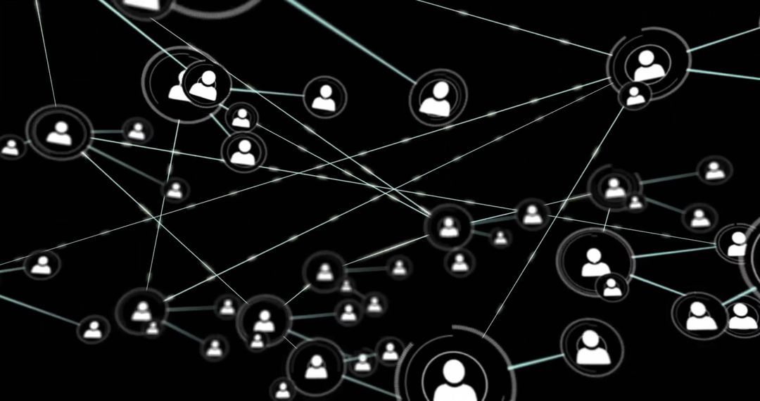 Interconnected Network Concept with User Icons