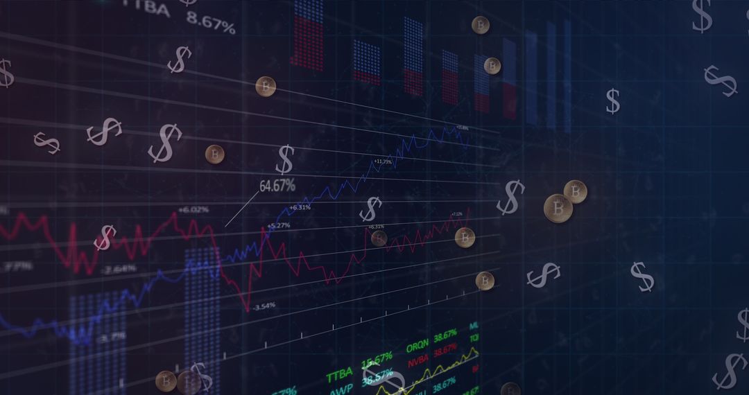 Digital Finance and Cryptocurrency Statistics Visualization