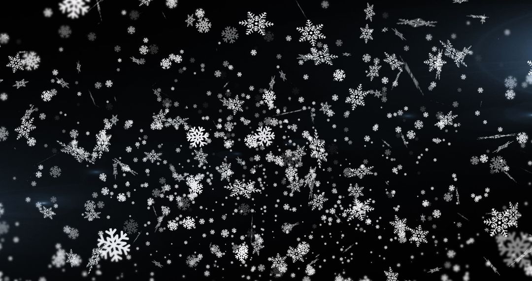 Whirling Snowflakes with Winter Sparkle Lighting
