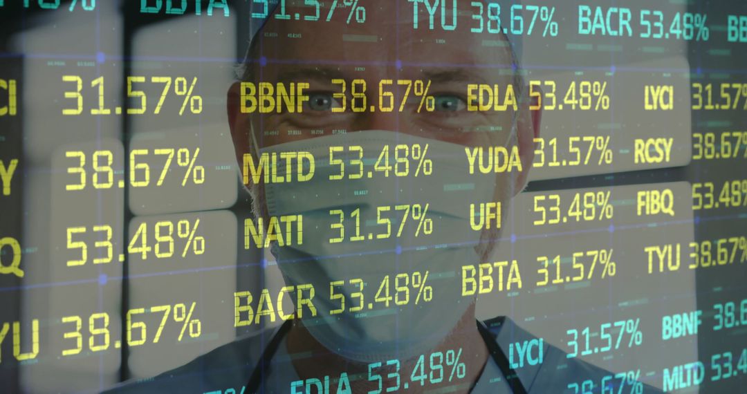 Doctor Analyzing Data on Digital Screen in Hospital