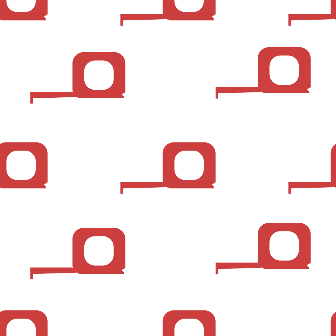 Red Transparent Tape Measure Pattern on Black Background