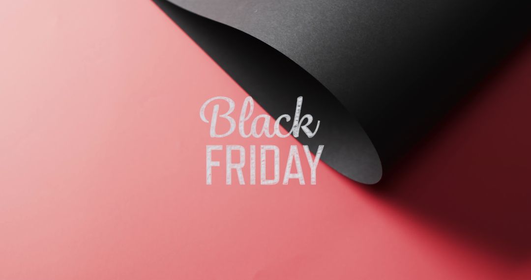 Black Friday Promotion with Black Roll on Red
